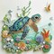 Sea Turtle Diamond Art Kit for Adults – 5D DIY Diamond Painting with Crystal Rhinestones, Beginner-Friendly, Home Wall Décor Gift, 11.8 x 11.8 Inch